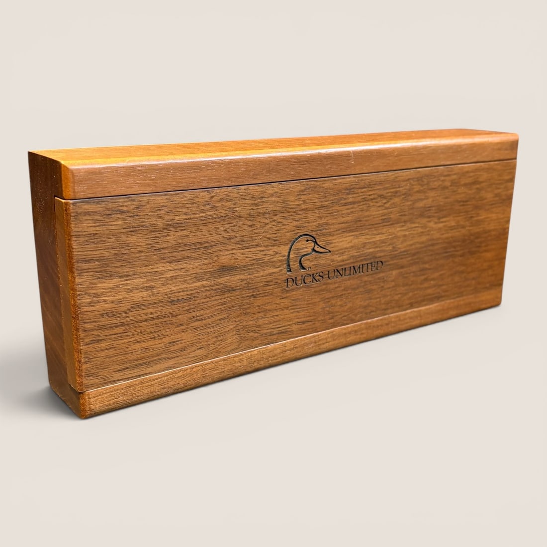 Ducks Unlimited Playing Card Set With Dice In Original Wood Case (1 of 2)