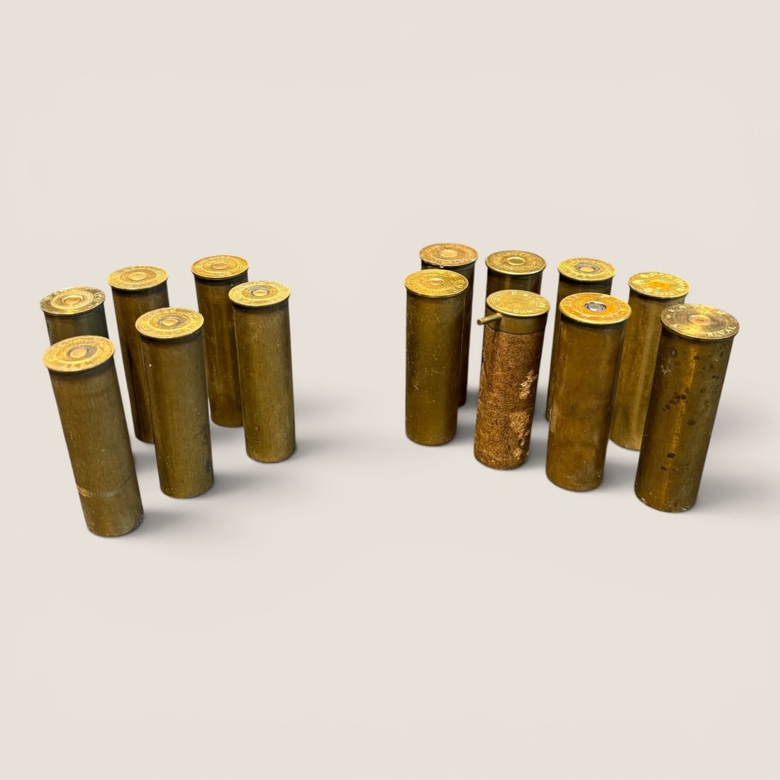 8 16 Gauge & 6 12 Gauge Brass Shell Casings (1 of 2)