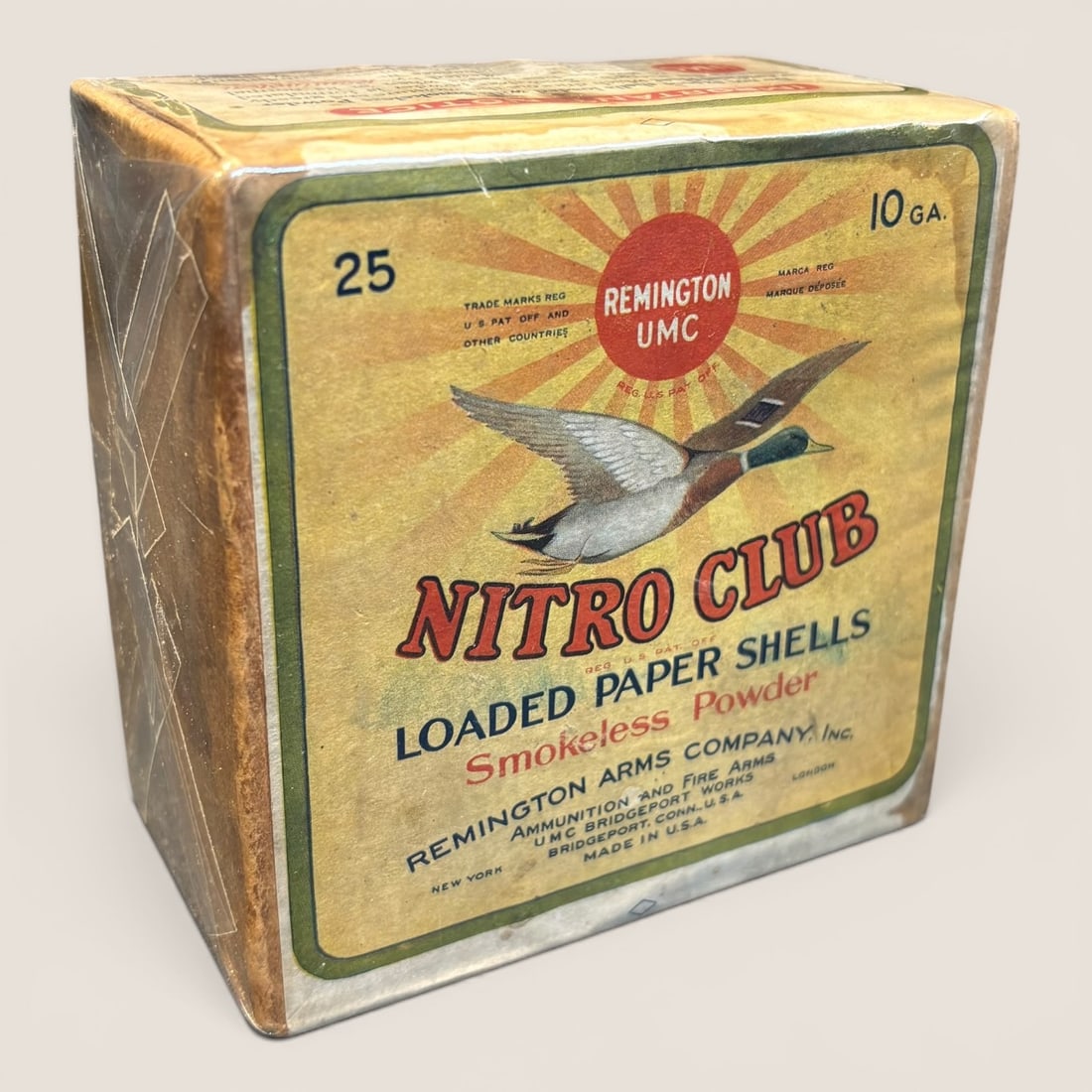 Remington Nitro 10 Gauge 2 Piece Shotgun Shell Box (1 of 2)