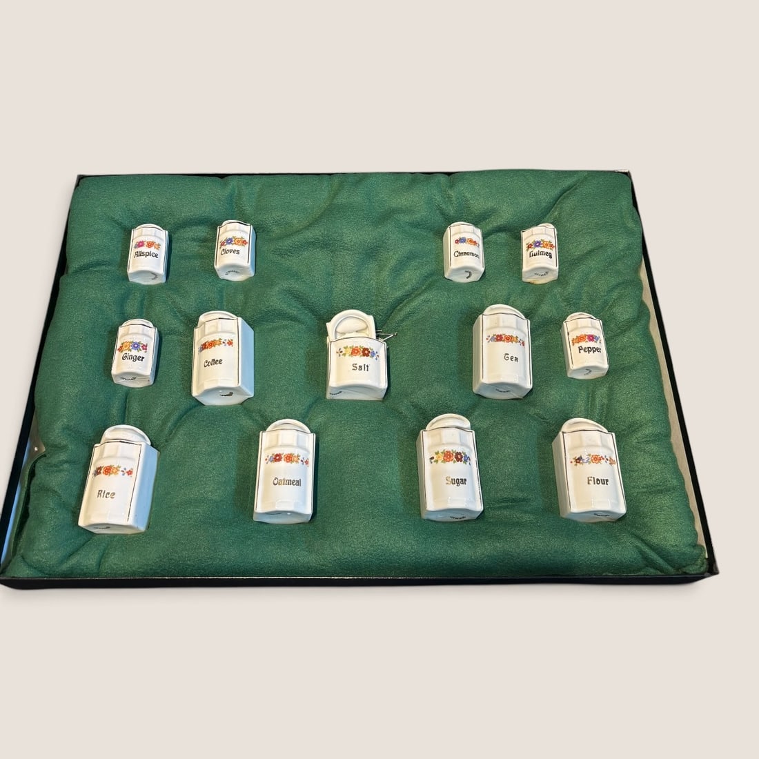 Great Antique German Childs Canister Set: Very nice marked Germany large childs canister set excellent condition complete with all lids Bid directly at Bid.Ziebarths.com for a lower buyers premium (18%). We offer in-house shipping on all