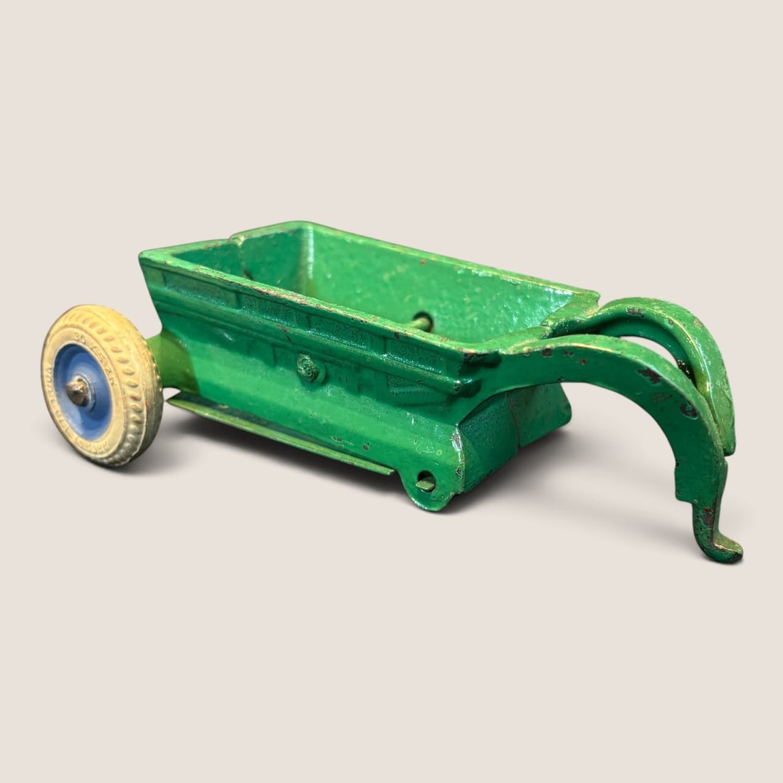 Antique Arcade Cast Iron Balloon Tire Dump Trailer: 5 1/2 inch original Arcade cast iron dump trailer balloon tires all original and good Bid directly at Bid.Ziebarths.com for a lower buyers premium (18%). We offer in-house shipping on all items.