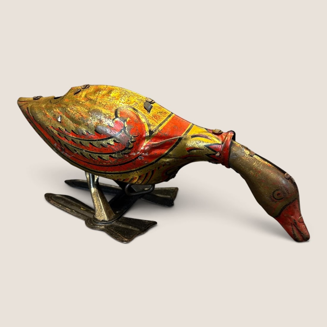 1920s Louis Marx & Co. Golden Goose Toy (1 of 2)