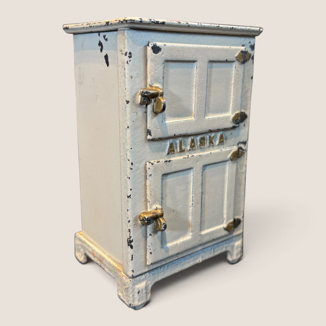 Antique Hubley Cast Iron Alaska Ice Box Refrigerator 1920s (1 of 2)