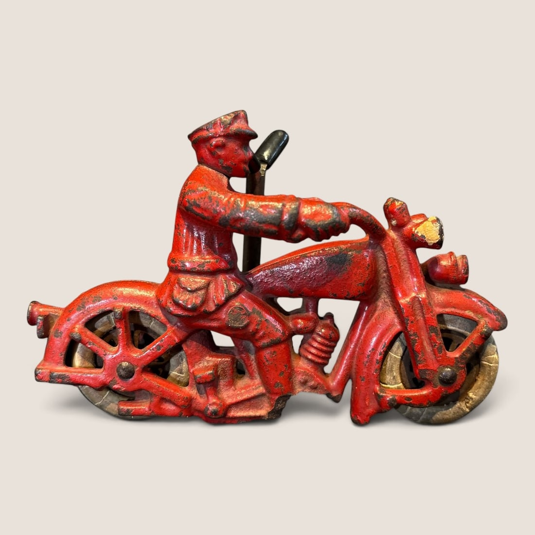Antique Hubley Harley Davidson Cast Iron Motorcycle (1 of 2)