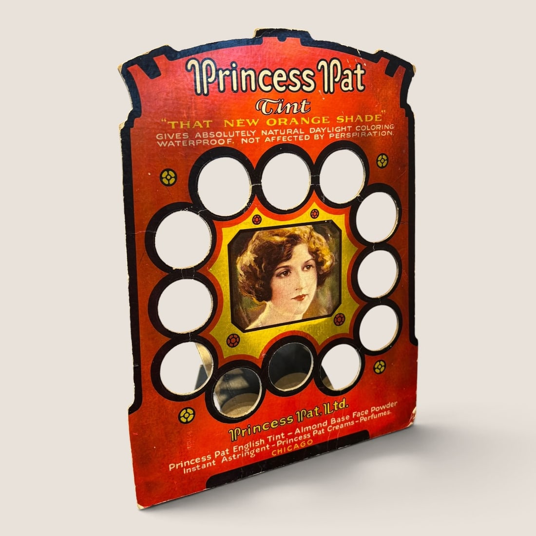 Super Antique Princess Pat Advertising Face Powder Store Display: Antique Princess Pat advertising cardboard store display for face powder 12 x 10 Bid directly at Bid.Ziebarths.com for a lower buyers premium (18%). We offer in-house shipping on all items.