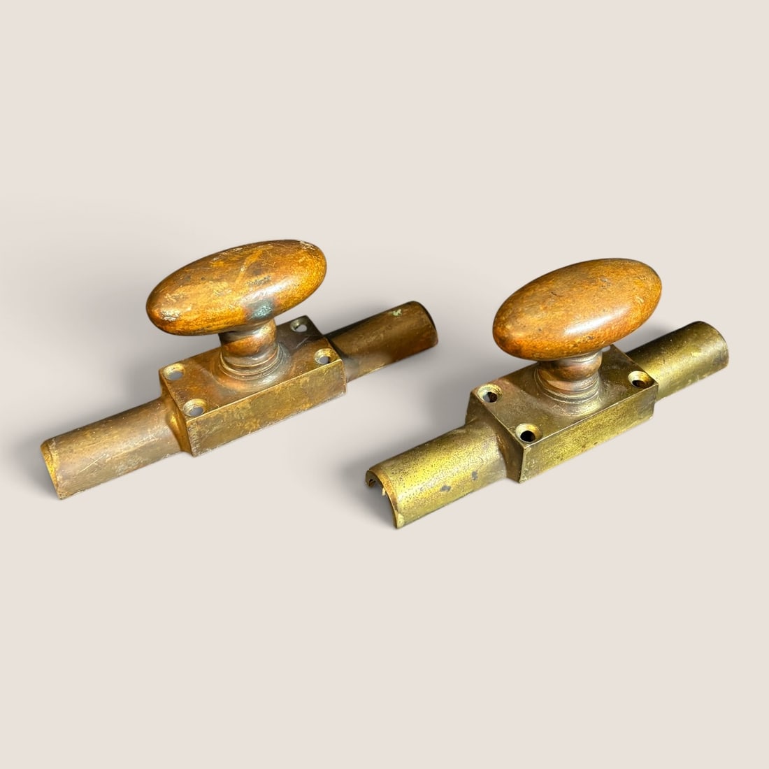 2 Antique Brass Cremore Bolt Surface Mount Mechanism (1 of 1)