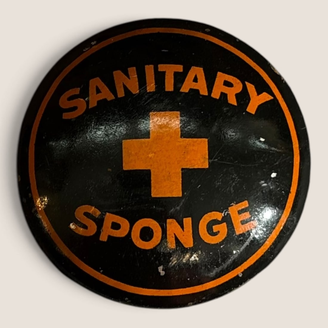 Late 1800's - Early 1900's " Sanitary Sponge Container: Antique " Sanitary Sponge Container ", Predecessor to the female tampon, 1 3/4 inchesWe offer effecient & affordable in-house shipping on all items in this auction. Bid directly at Bid.Ziebarths.com