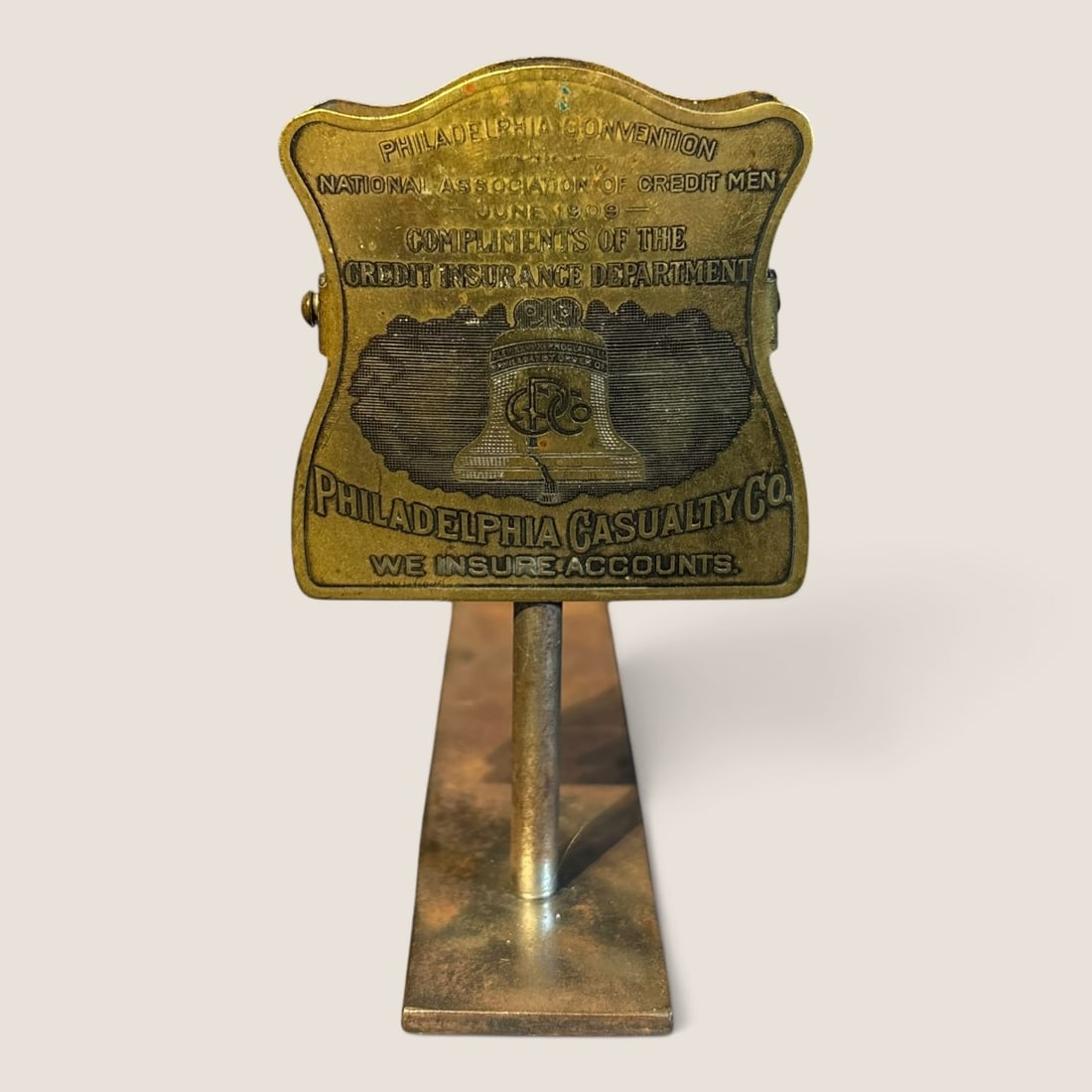 Antique Advertising Bill Clip " Philadelphia Casualty Co. " We Insure Accounts: Antique advertising bill clip " Philadelphia Casualty Co. " We Insure Accounts, excellent original condition,. 2 1/2 x 2 1/2We offer effecient & affordable in-house shipping on all items in this