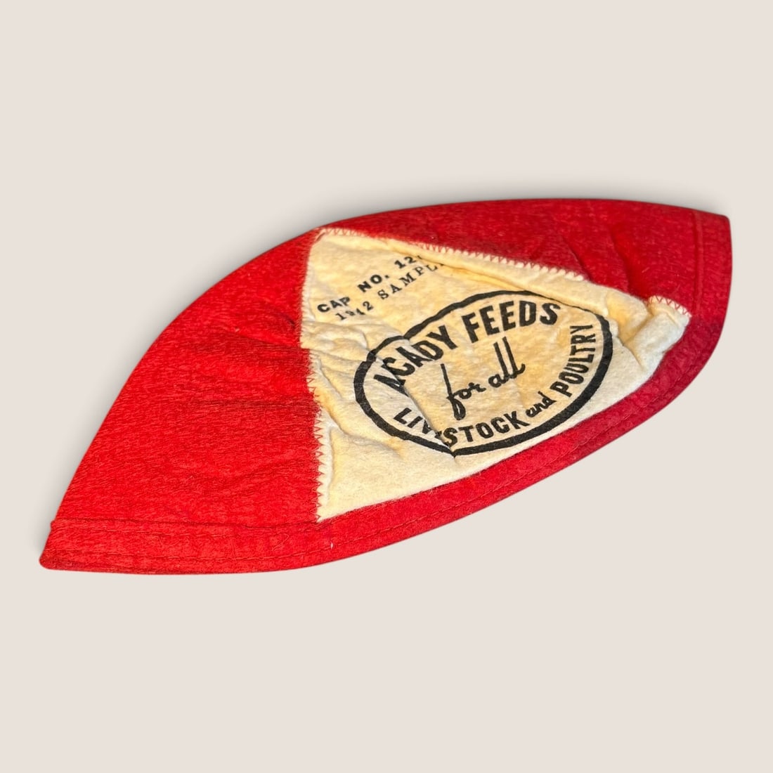 1942 Sample Cap " Arcady Feeds " - 2