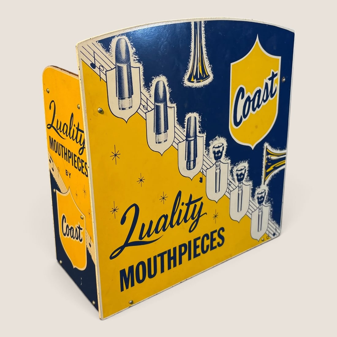 Vintage Store Counter Display " Coast Quality Mouth Pieces " (1 of 2)