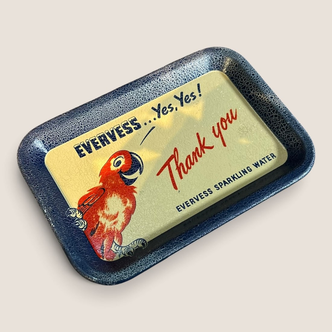 Antique " Evervess Sparkling Water " Tip Tray (1 of 2)