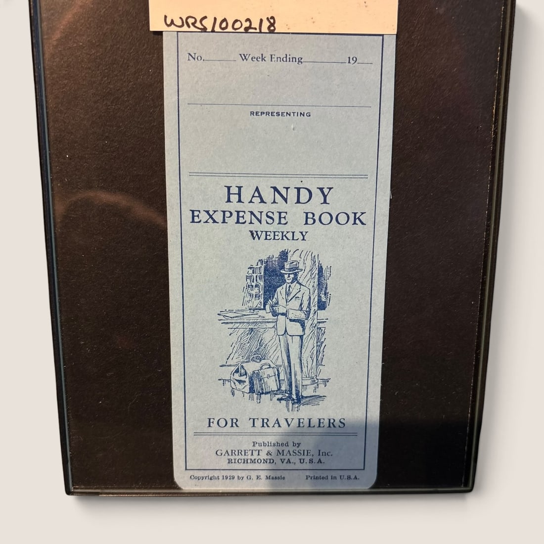 1956-1957 Salesman's Expense Book (1 of 1)