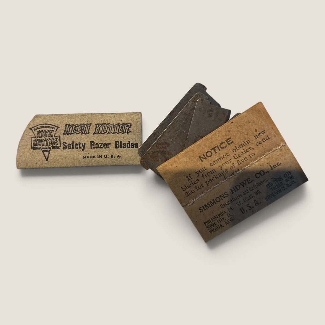 Early 1900's Keen Kutter Razor Blades (1 of 1)