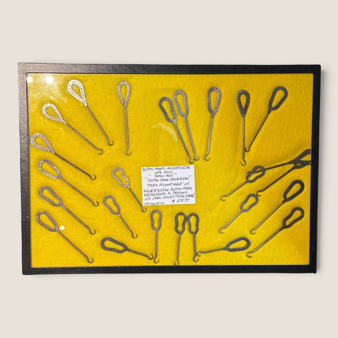 Large Collection Of Antique Advertising Button Hooks: Collection of 25 antique advertising button hooks,, all for one priceWe offer effecient & affordable in-house shipping on all items in this auction. Bid directly at Bid.Ziebarths.com for our lowest bu