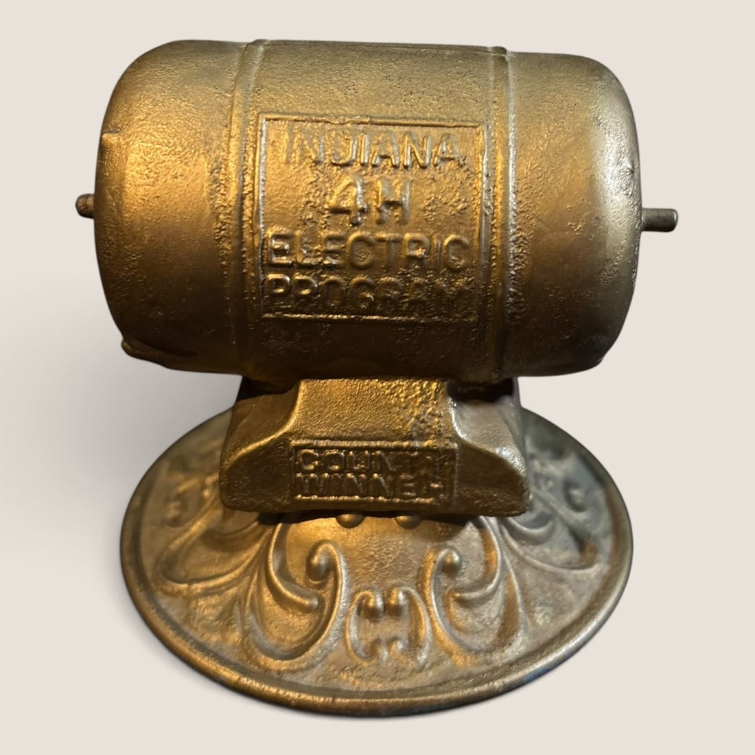 Antique Miniature Electric Motor Advertising Paperweight (1 of 1)