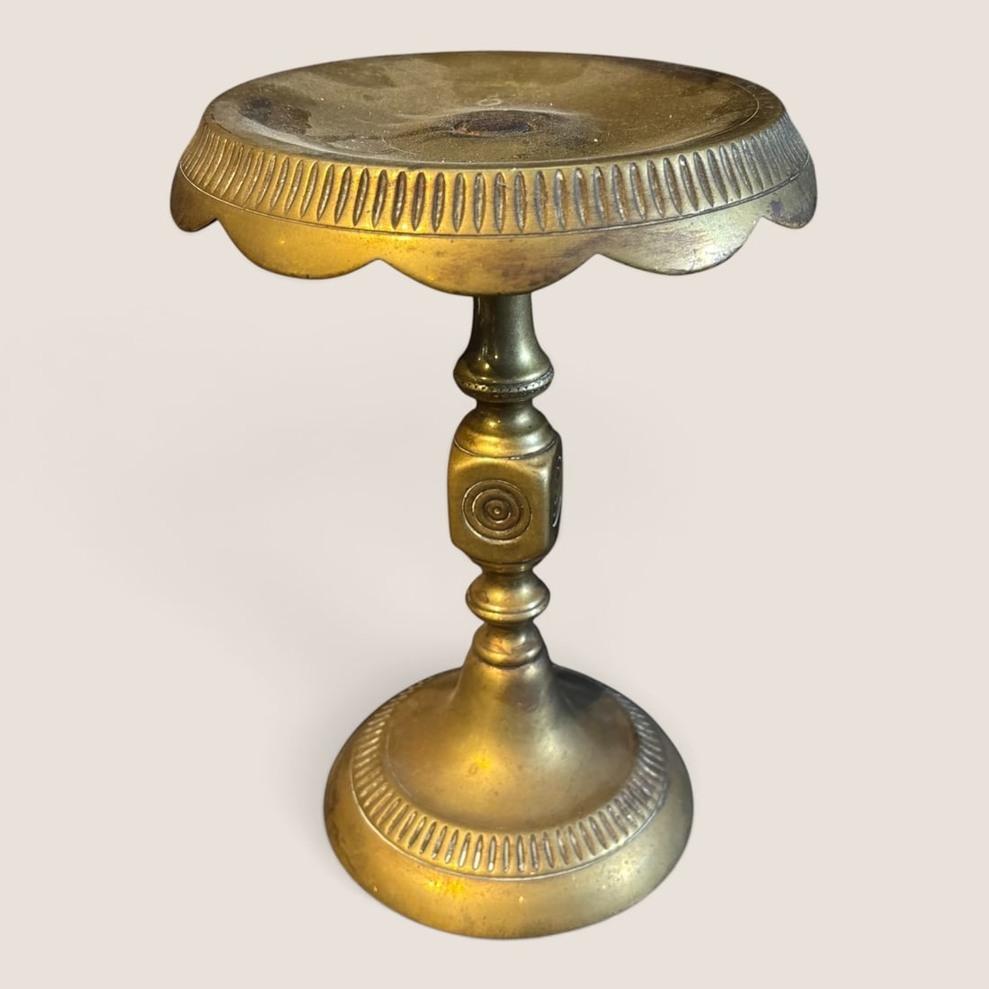 Antique Brass Pedestal (1 of 2)