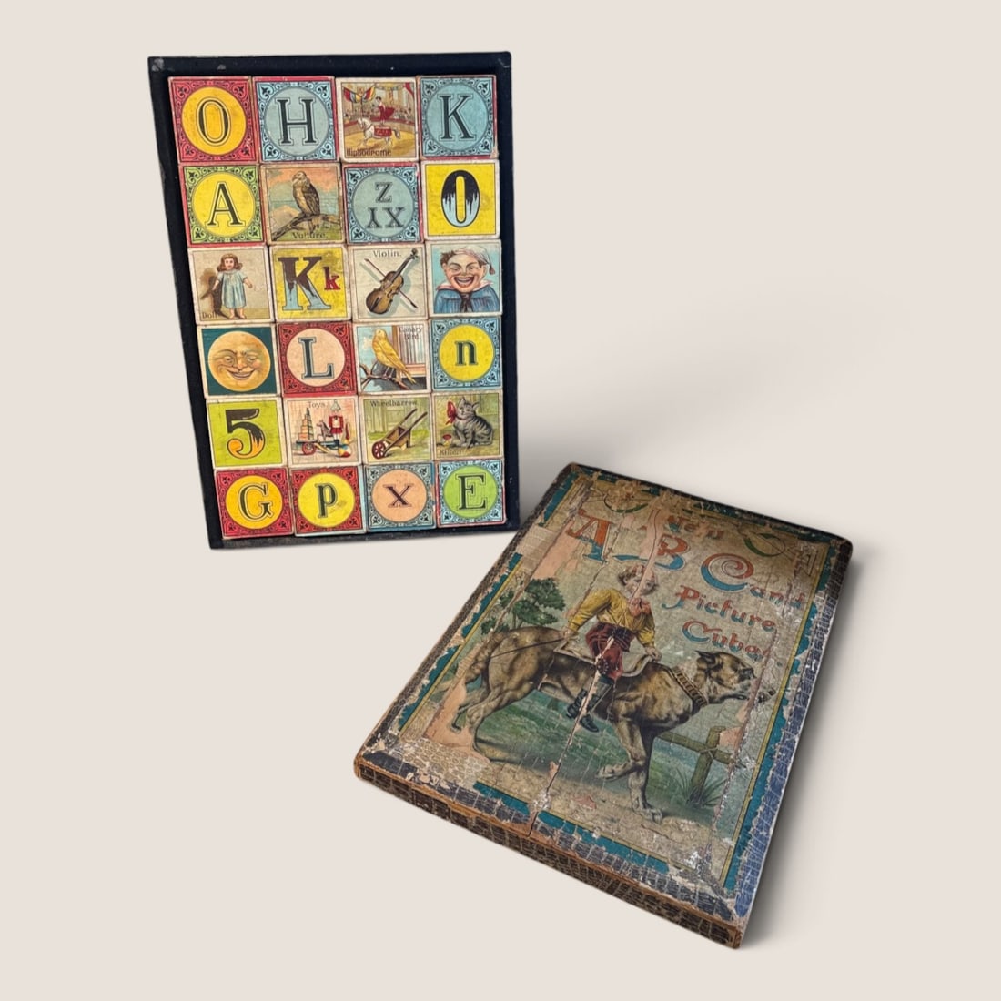 Wonderful Antique ABC And Picture Blocks Set (1 of 3)