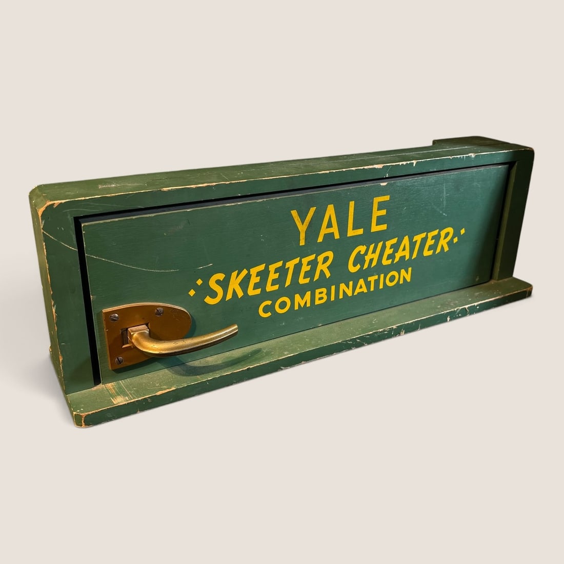 Antique Salesman Sample Store Display " 506 Airliner Closer, Yale Skeeter Cheater Combination Door (1 of 2)