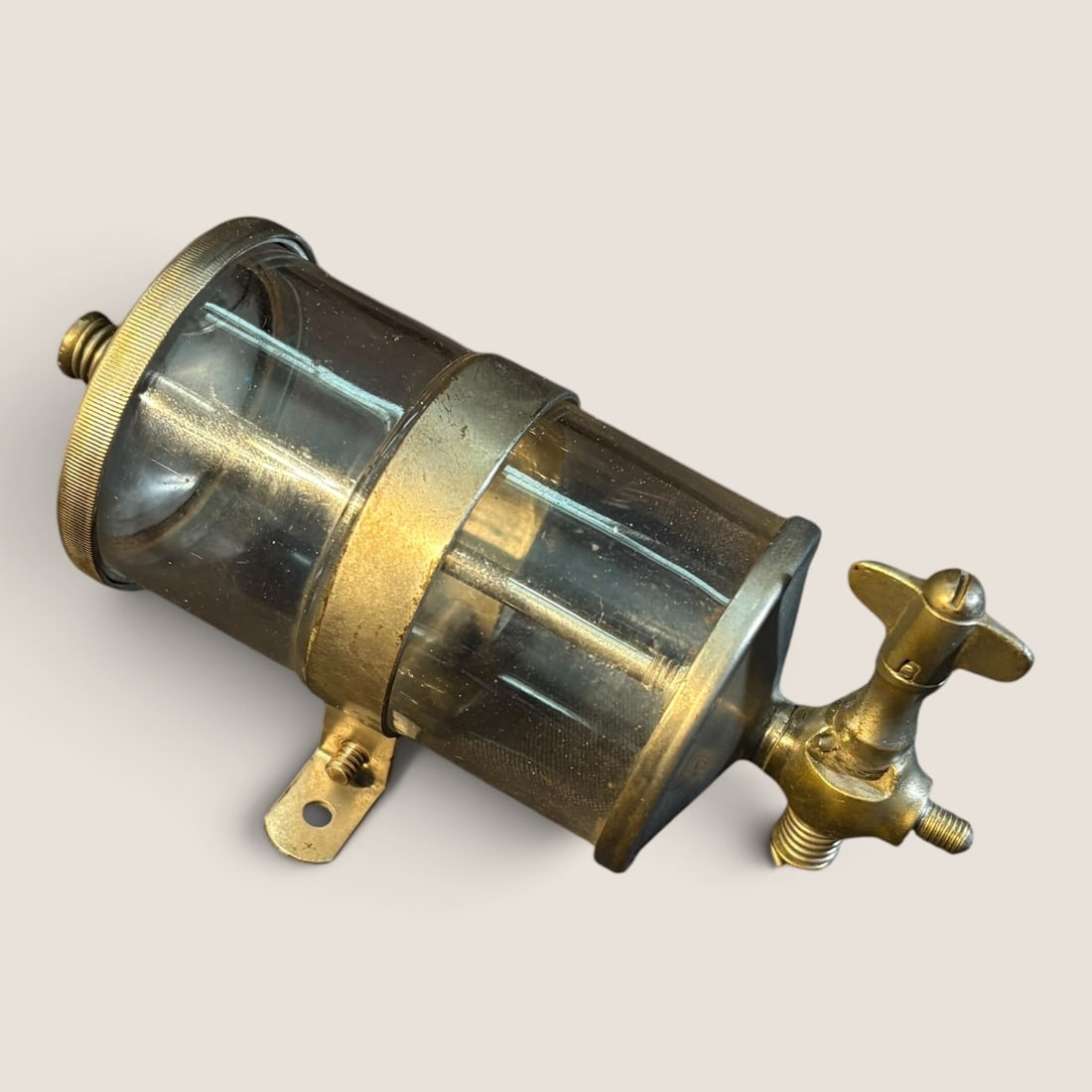 Vintage " Gravity Drop-Feed Oil Reservoir ", Used For Antique Engines (1 of 2)