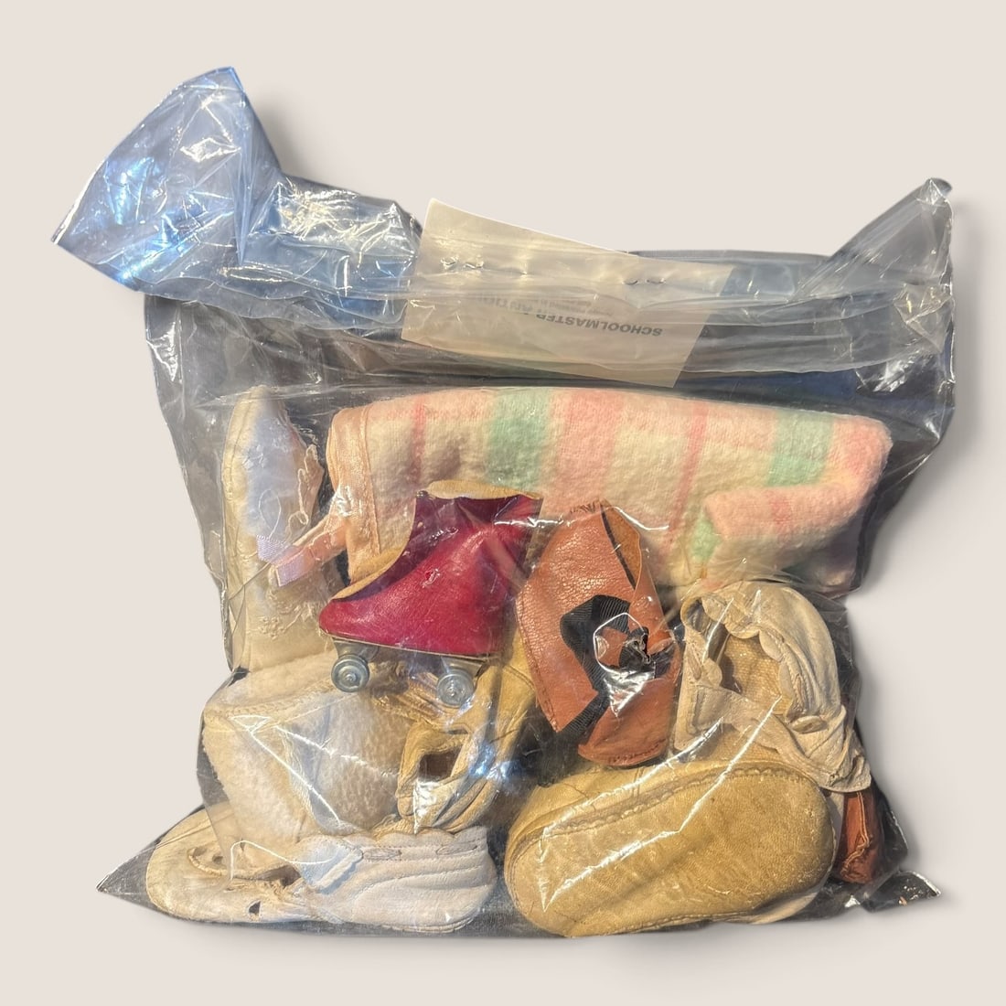 Bag Of Vintage Baby And Doll Shoes Etc. (1 of 2)