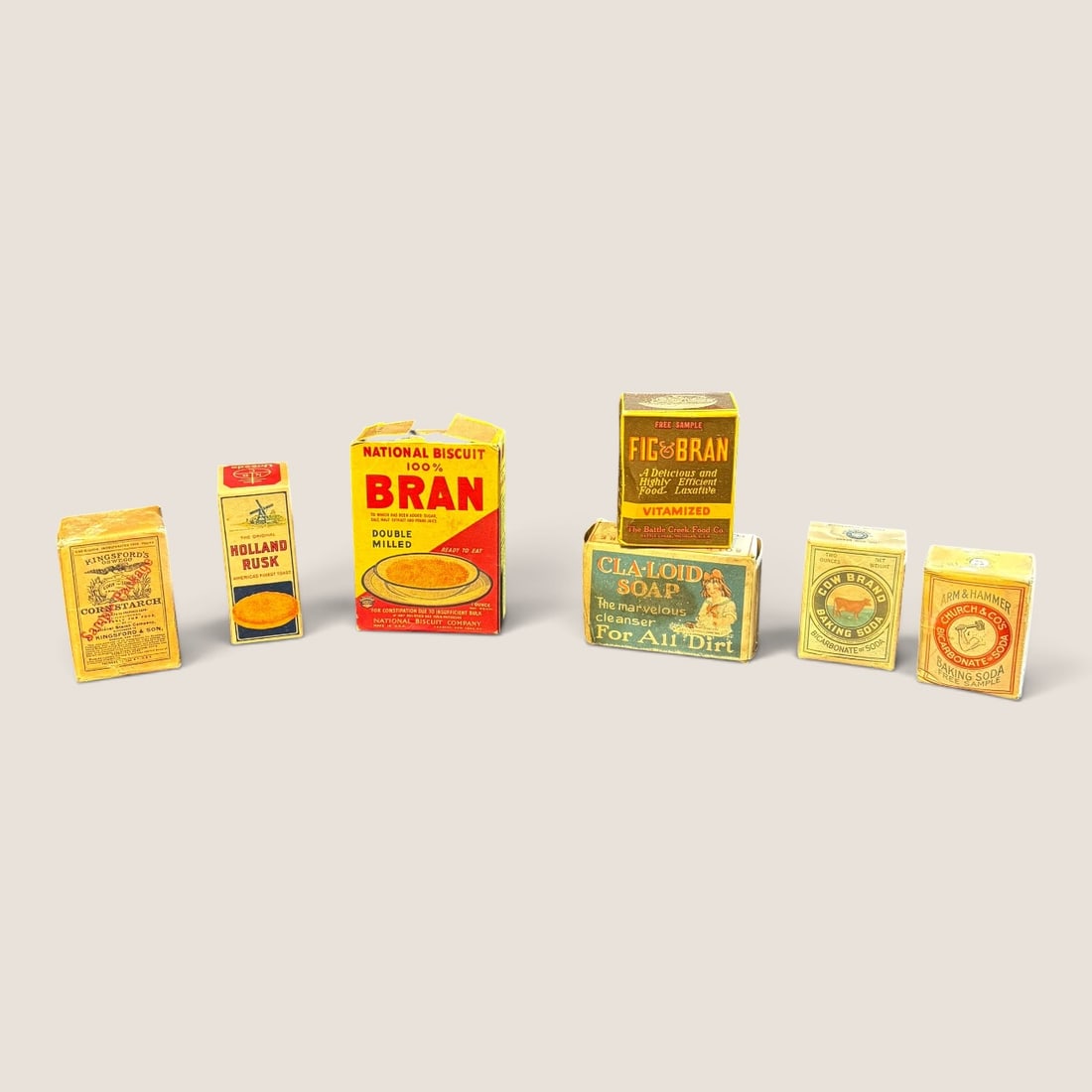 A Collection of Vintage Miniature Advertising Product Boxes (1 of 1)