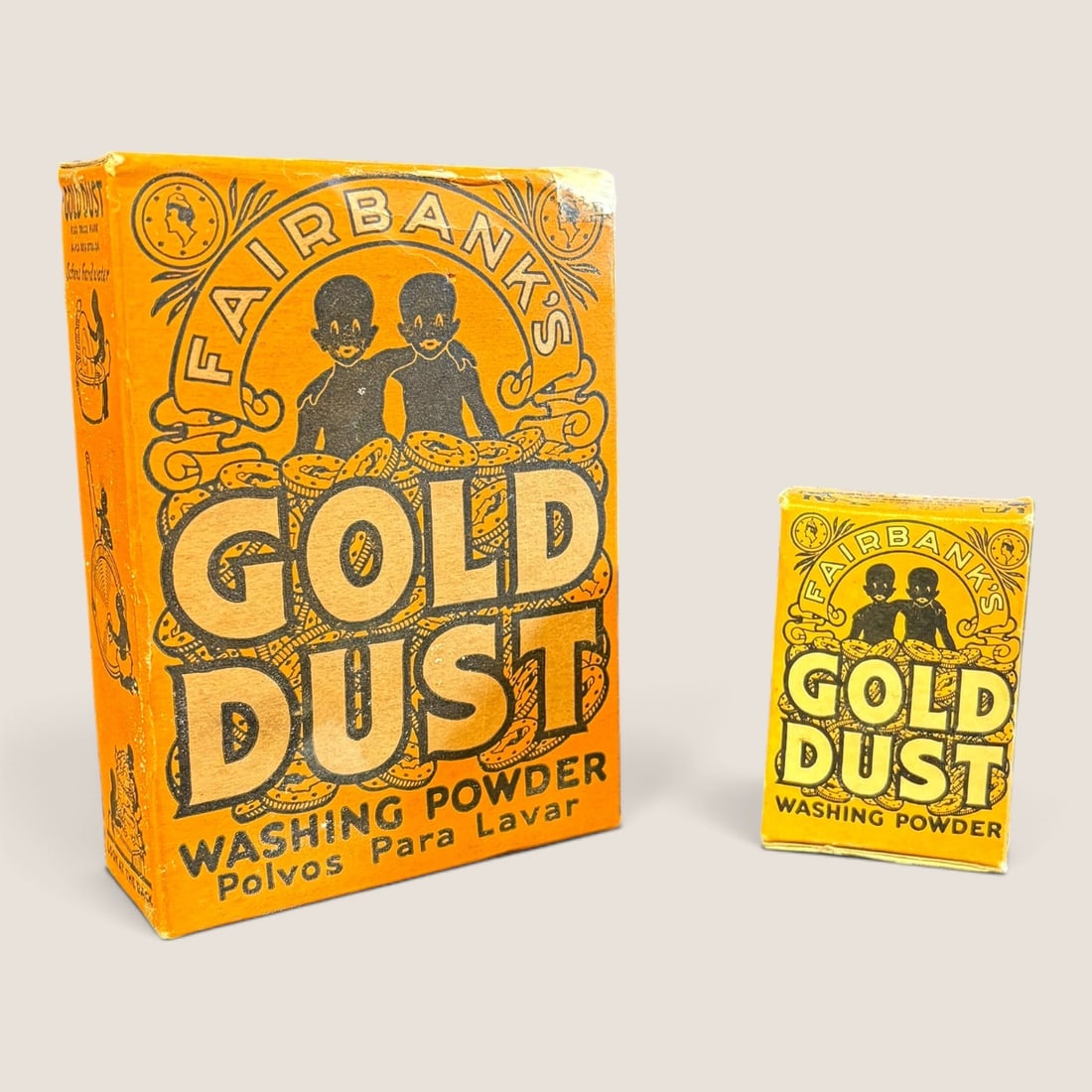 A Pair of Vintage Fairbanks Gold Dust Washing Powder Boxes (1 of 1)