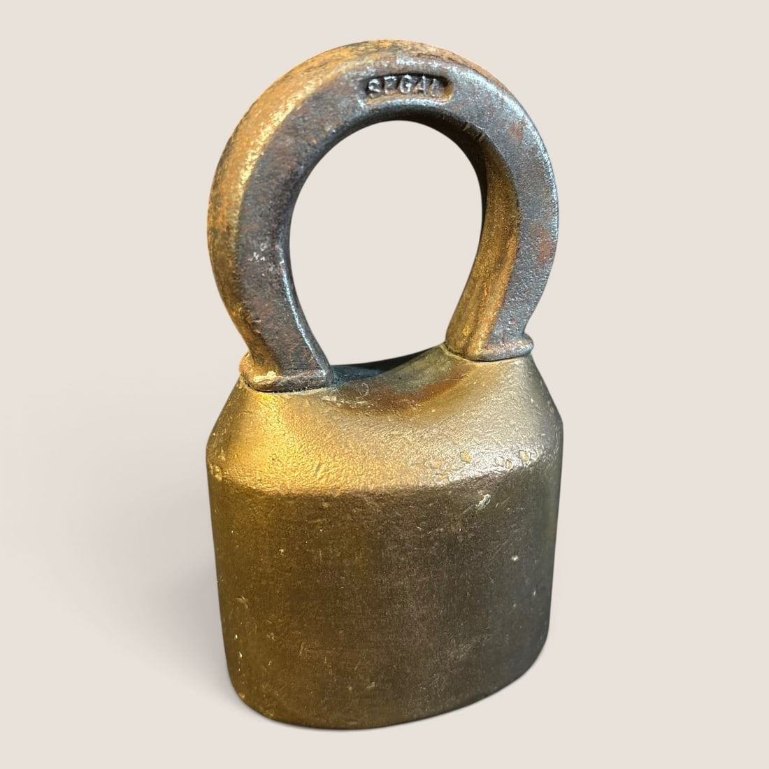 Segal Heavy-Duty Scandinavian Style Brass and Iron Padlock (1 of 1)