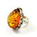 BALTIC AMBER GEMSTONE HANDMADE RING JEWELRY