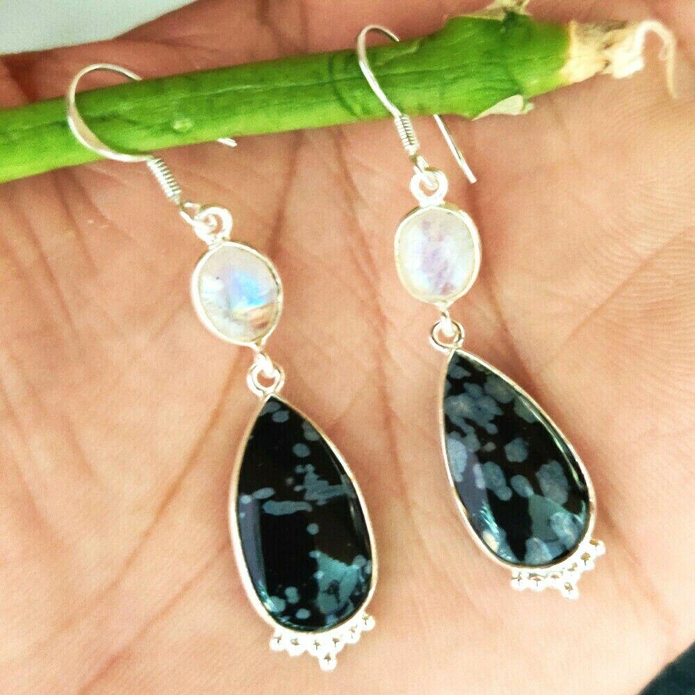 BLACK FOSSIL CORAL & MOONSTONE 925 STERLING SILVER: BLACK FOSSIL CORAL & MOONSTONE 925 STERLING SILVER EARRING Product Type : EARRING Main Stone : FOSSIL CORAL/MOONSTONE Main Stone Color : MULTICOLOR Metal : STERLING SILVER Metal Purity : 925 Earring S
