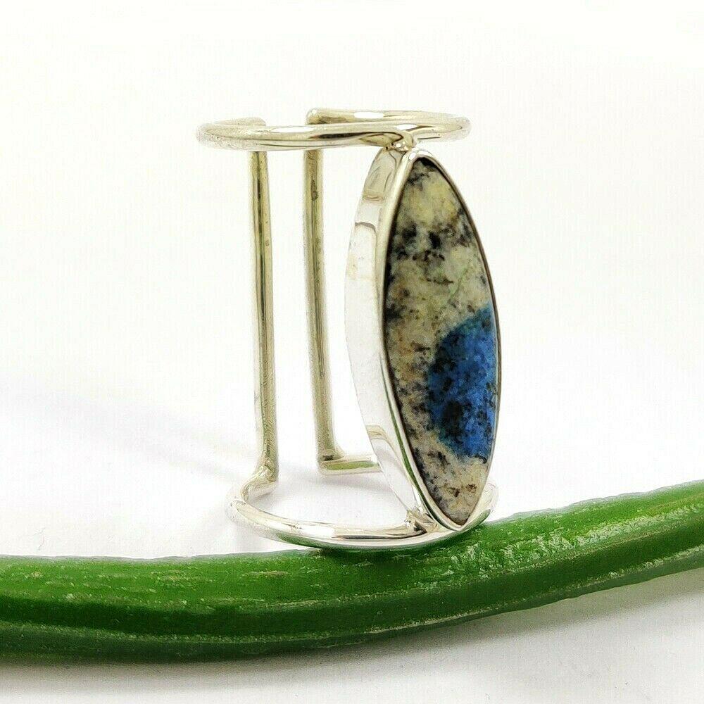 K2 JASPER 92.5 STERLING SILVER RING: K2 JASPER 92.5 STERLING SILVER RING Product Type : RING Main Stone : K2 JASPER Main Stone Shape : MARQUISE Main Stone Size : 8X26 MM Main Stone Color : MULTICOLOR Metal : STERLING SILVER Metal Purity 