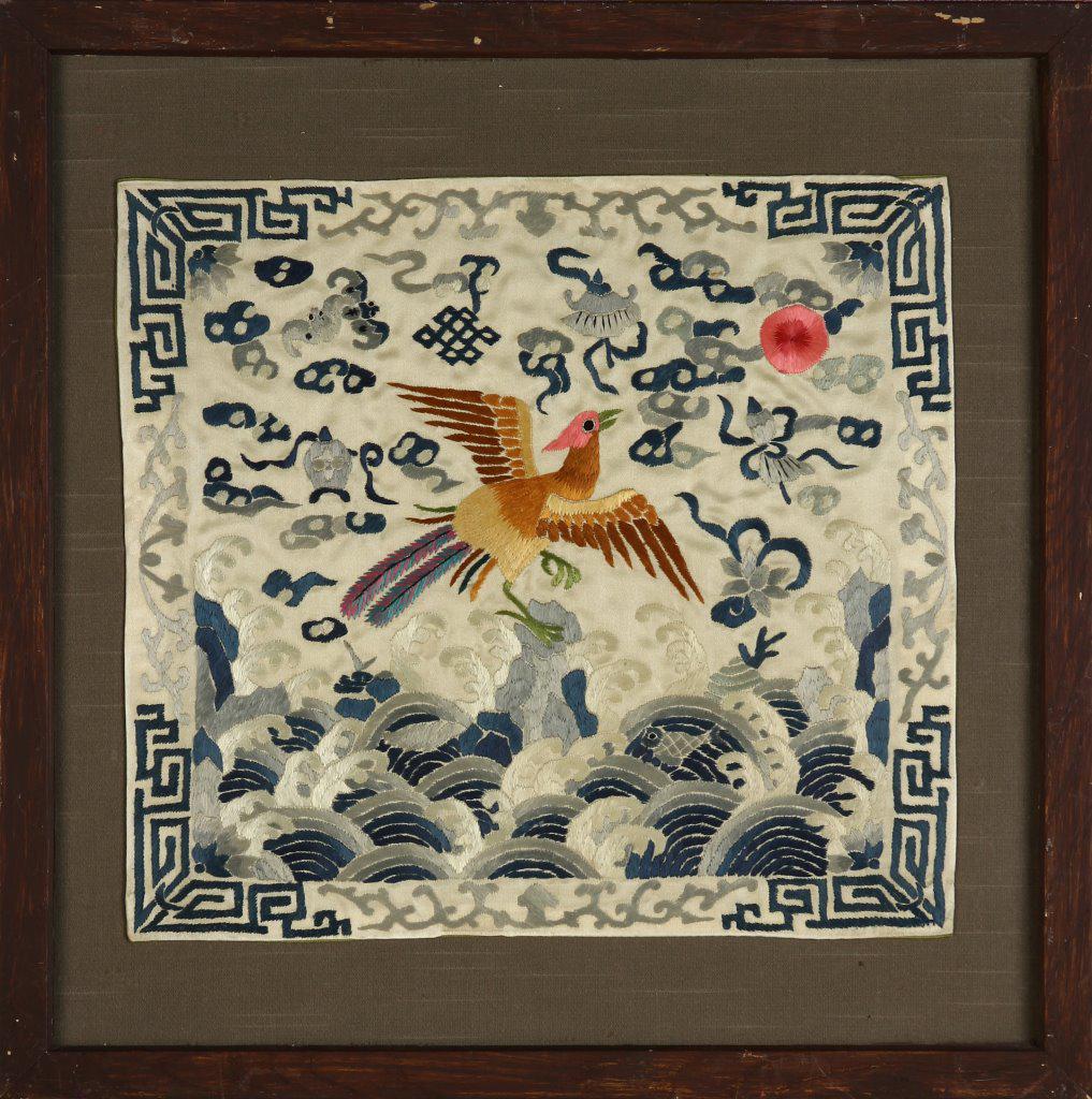 Chinese Silk Embroidery Framed Badges (1 of 2)