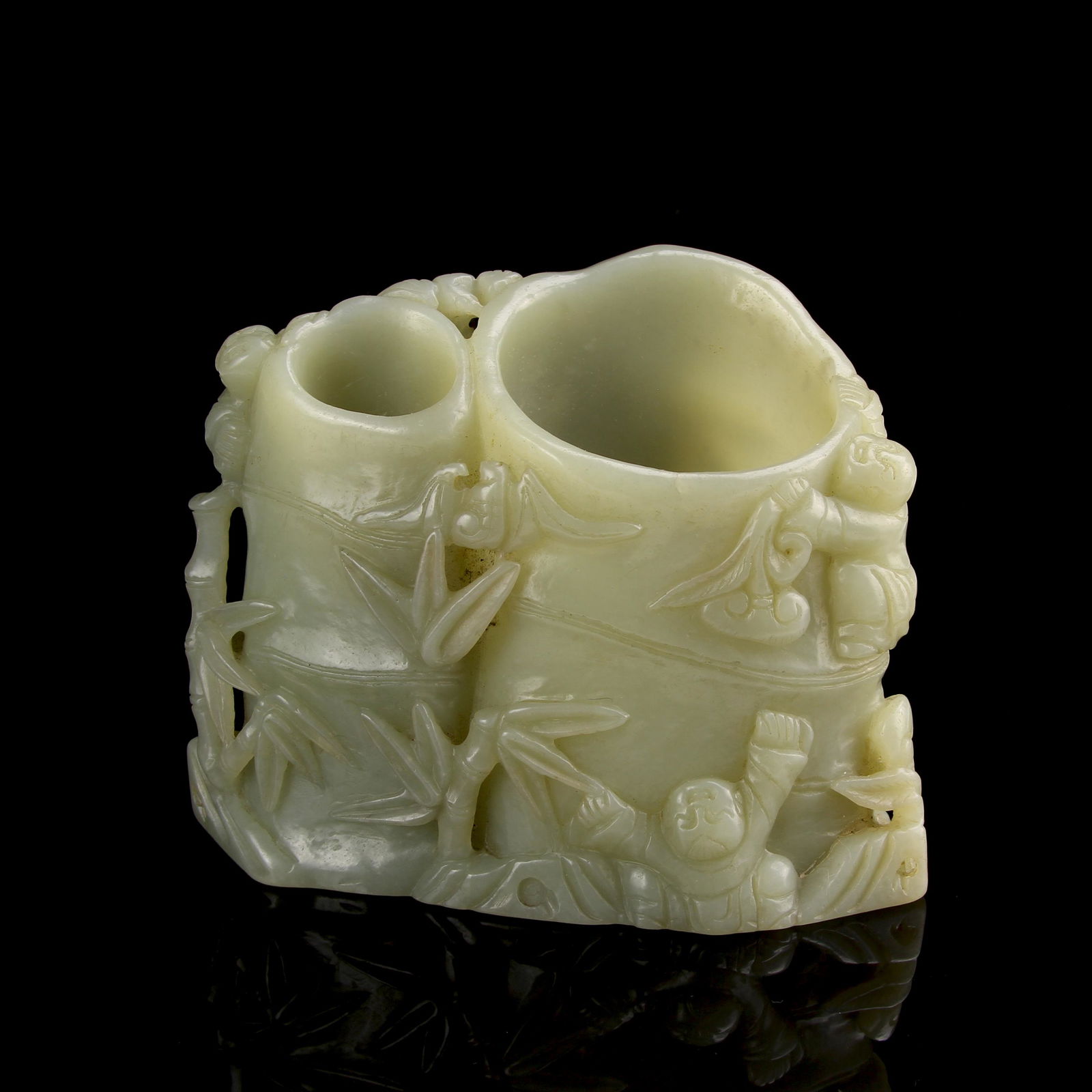 Chinese Jade Flower Pot (1 of 4)