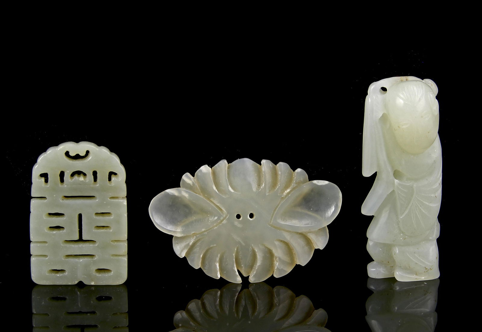 Three Chinese Jade Pendants (1 of 2)