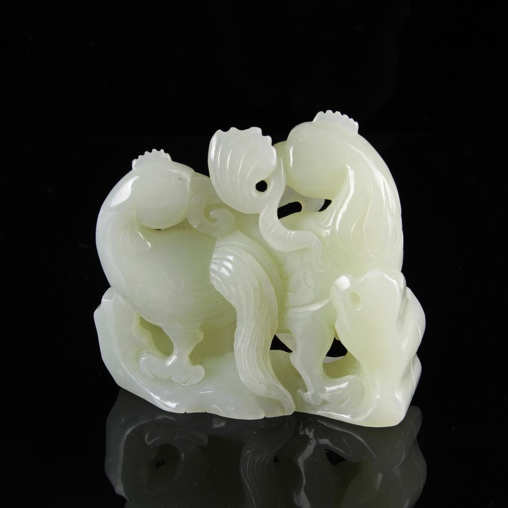 Chinese Jade Bird Figures (1 of 3)
