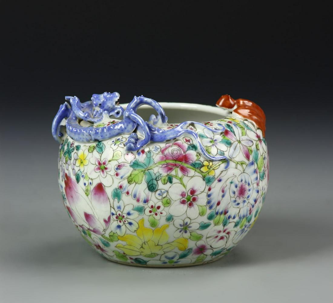 Chinese Famille Rose Brush Pot (1 of 7)