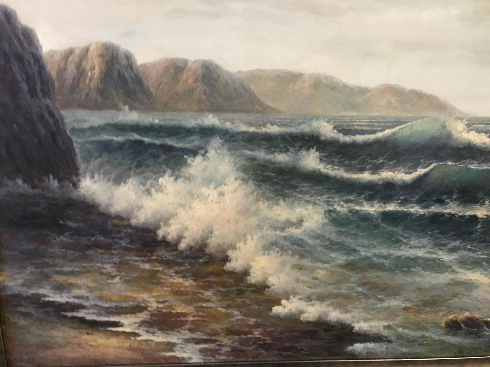 oil on canvas, signed Alexander Dzigurski: oil on canvas, signed Alexander Dzigurski (1911 - 1995) California. 36" x 48", framed 39 1/2" x 51”