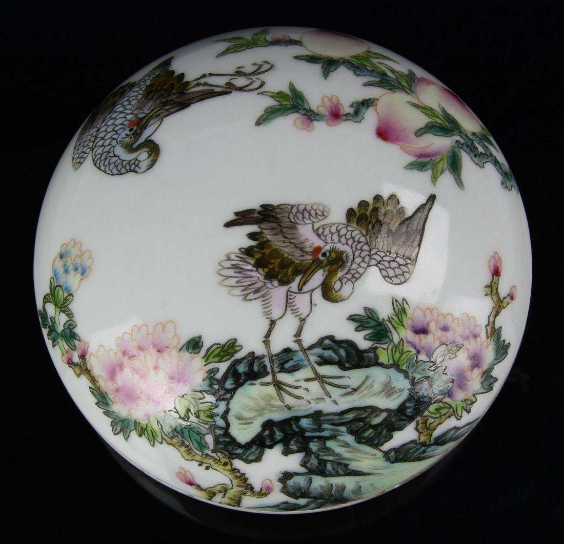 Chinese Famille Rose Ink Box (1 of 3)