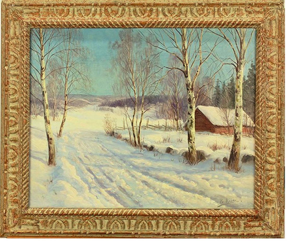 Karl Ioganovich Rozen (1864 - 1934) Oil on Canvas (1 of 4)