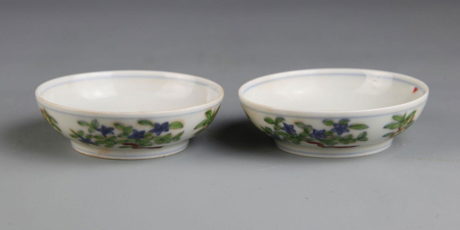 Pair of Chinese Doucai Dishes (1 of 7)