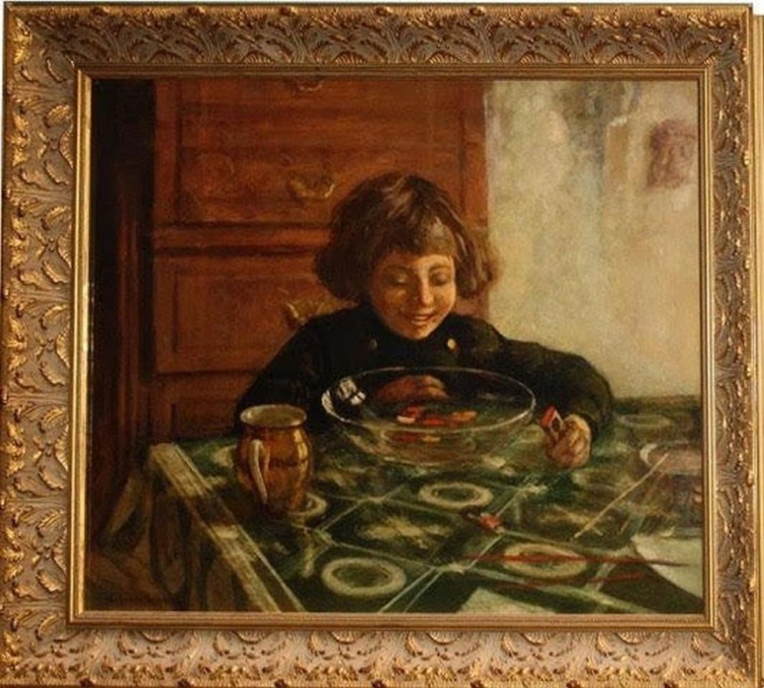 Nikolai Petrovich Bogdanov-Bielski Oil On Canvas (1 of 3)