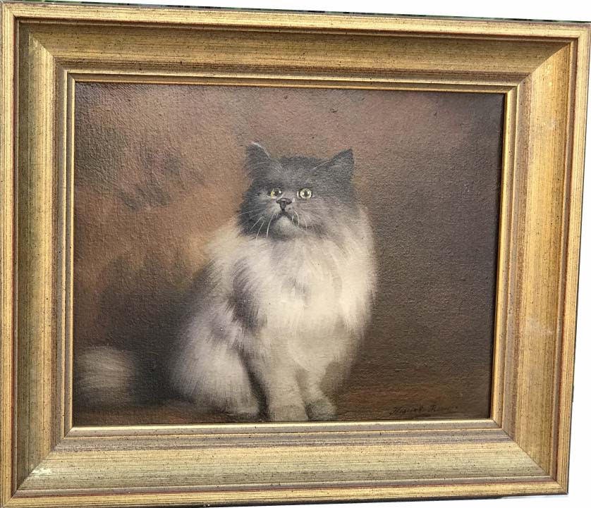 Oil on Canvas Signed Henriette Ronner (1 of 4)