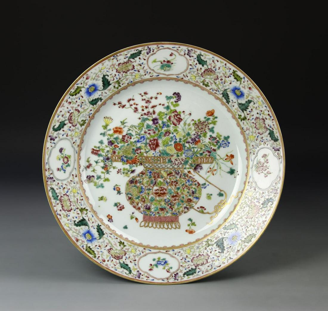 Chinese Famille Rose Charger (1 of 4)