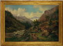 Oil on Canvas Signed Hermann Ottomar Herzog