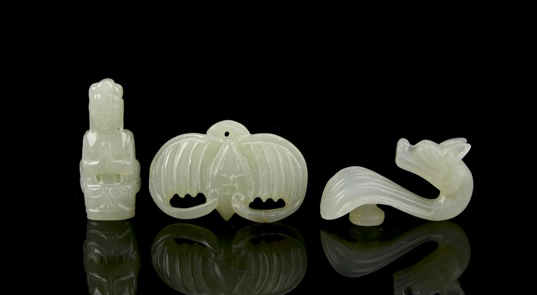 Three Chinese Jade Pendants (1 of 2)