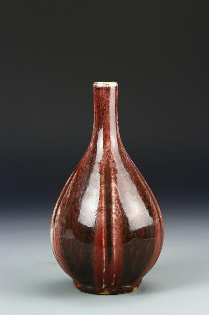 Chinese Oxblood Glazed Vase (1 of 6)