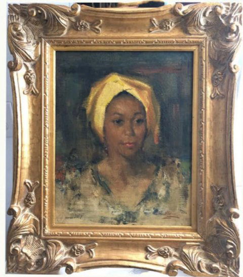 Oil on Canvas Attr. to Nicolai Fechin (1881 - 1955): Oil on canvas, attr. to Nicolai Fechin (1881 - 1955), signed l/r N. Fechin, 20”x 16”,(30.5 x 16,5 cm), framed 28" x 24 3/4” Estate of important South California collector.Please note