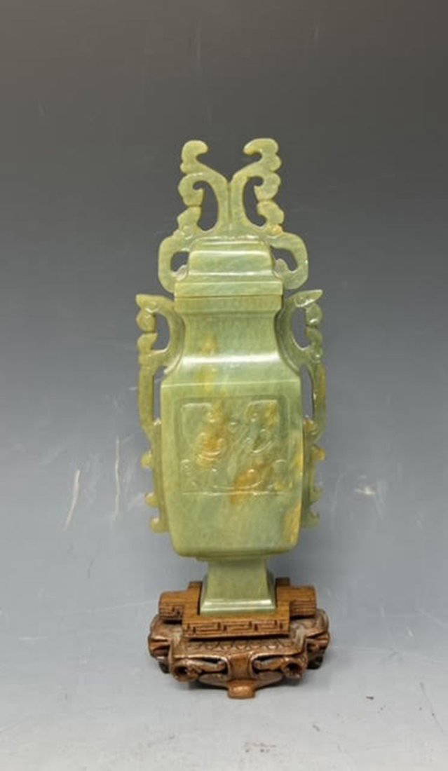 Antique Chinese Jade Vase Auction