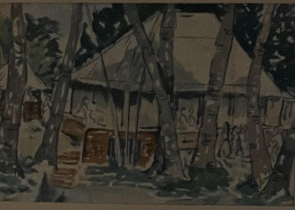 Rare Watercolor by a Bengal Master: 3Amarendra Lal Chowdhury(Born 1929)- (1 of 4)
