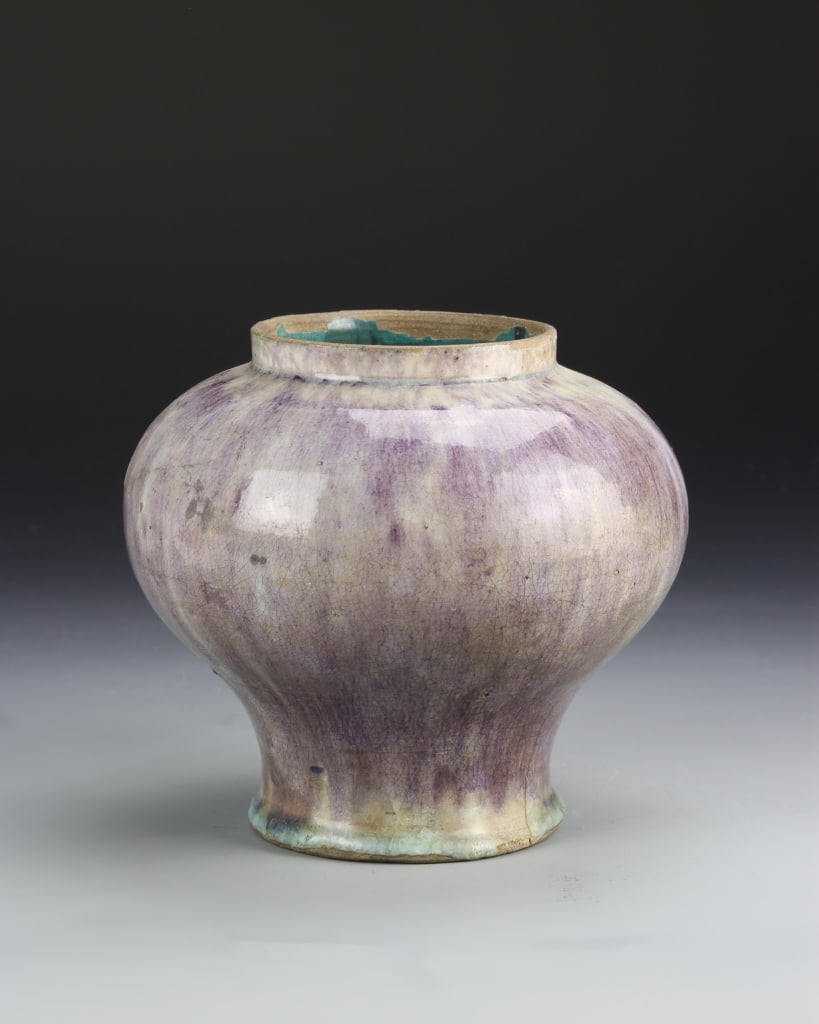 Chinese Jun Yao Jar with Tea Glaze (1 of 5)