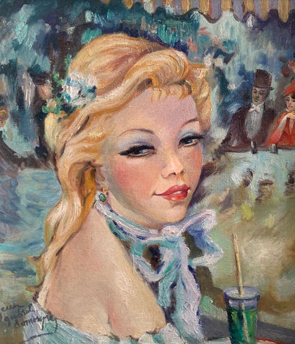 Oil On Canvas Signed Jean Gabriel Domergue (1 of 3)